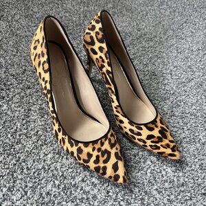 Jessica Simpson Carpena leopard print calf hair pumps